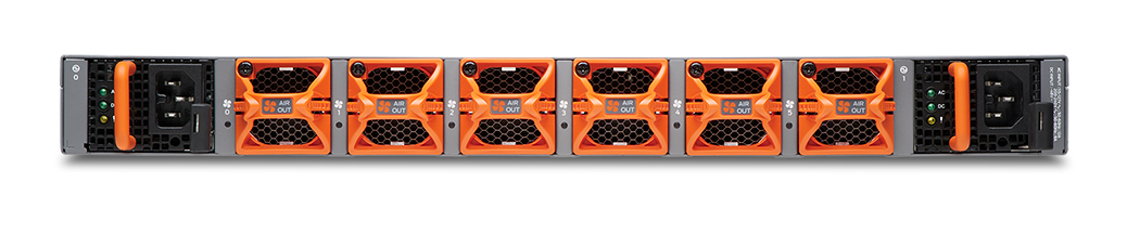 Juniper QFX5130-32CD rear view Juniper QFX5130-32CD rear view